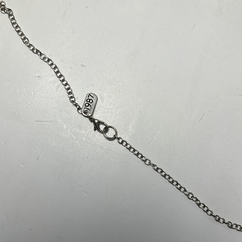 Aeropostale Silver Heart Charm Necklace - Picture 3 of 4